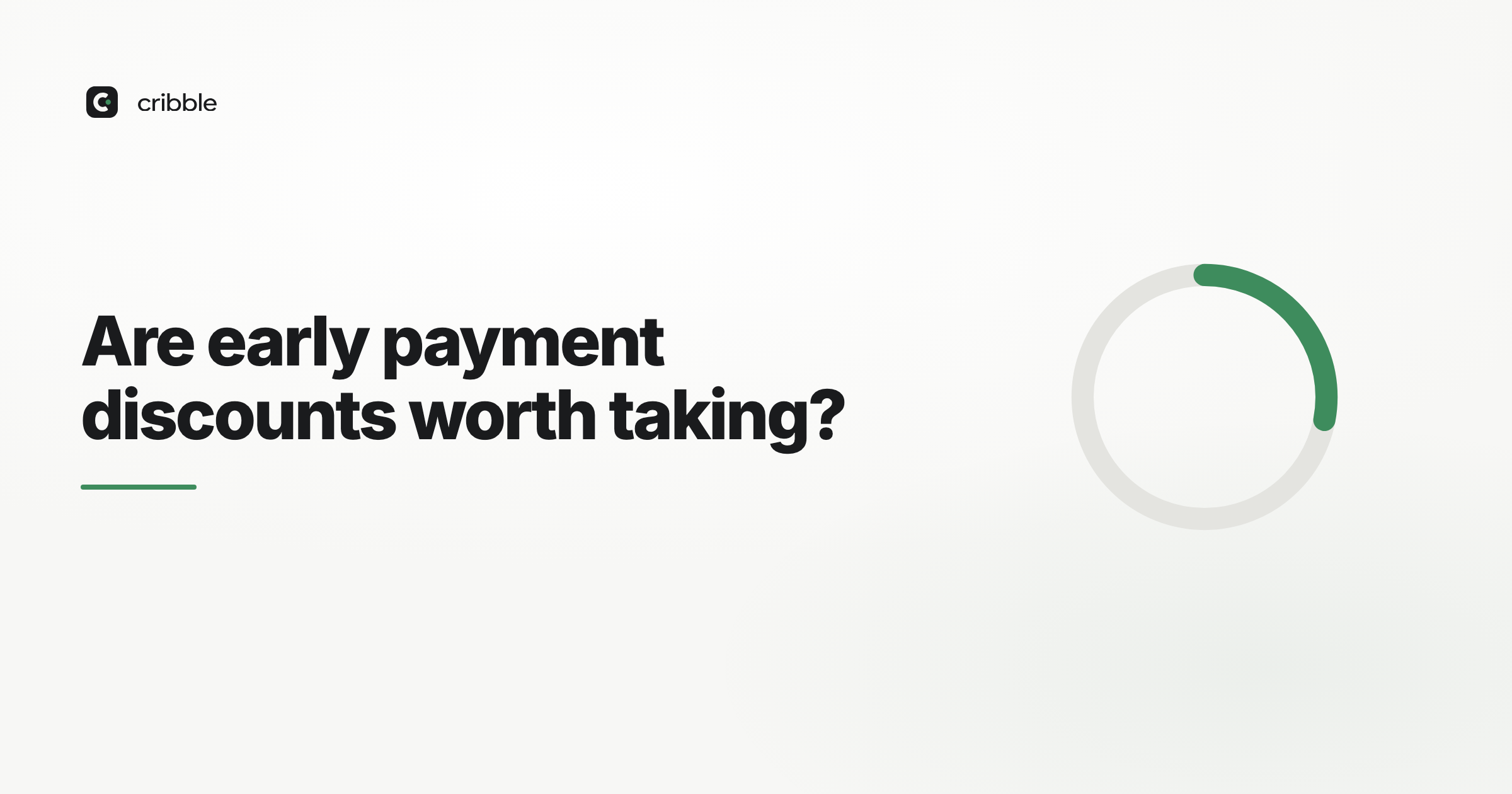 Are early payment discounts worth taking?