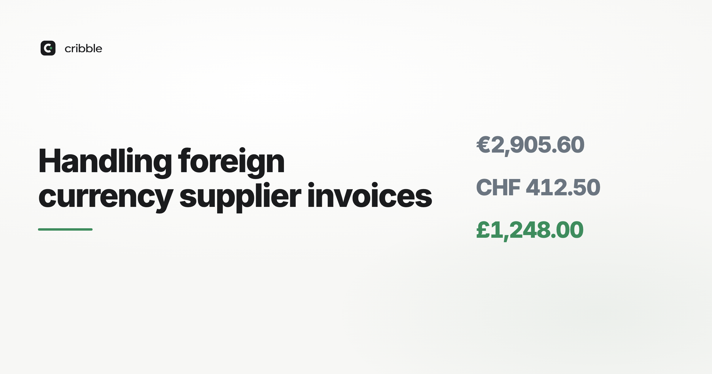 Handling foreign currency supplier invoices