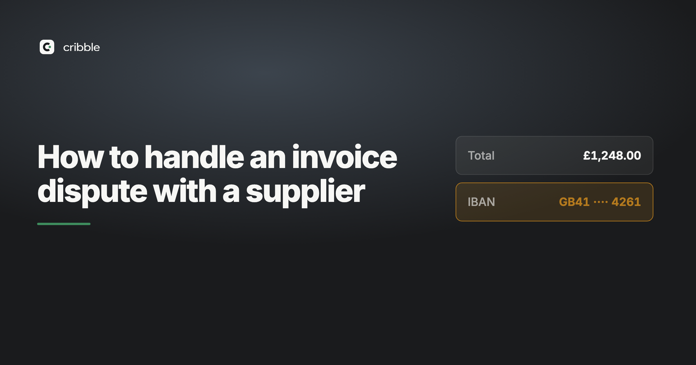 How to handle an invoice dispute with a supplier
