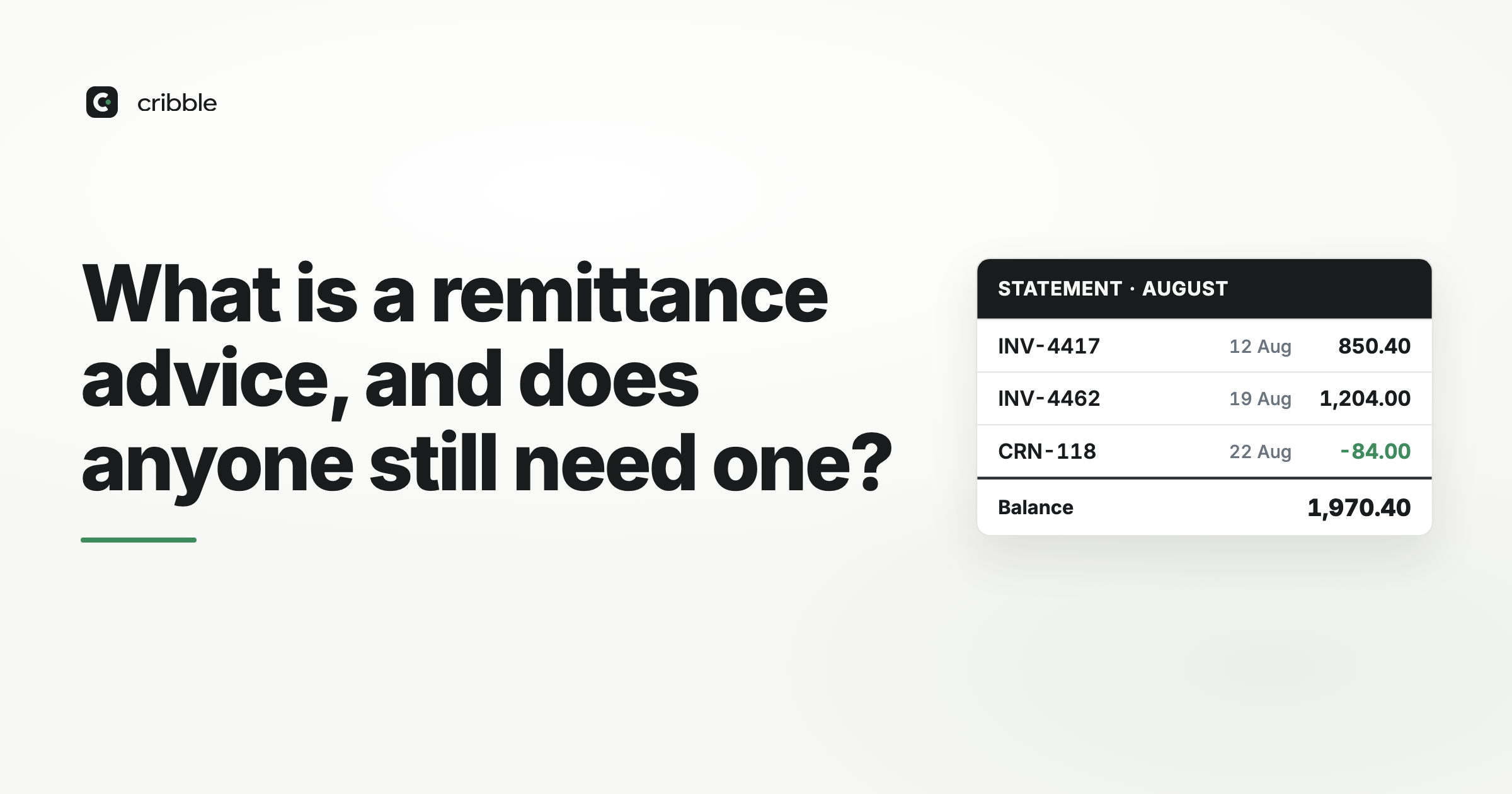 What is a remittance advice, and does anyone still need one?