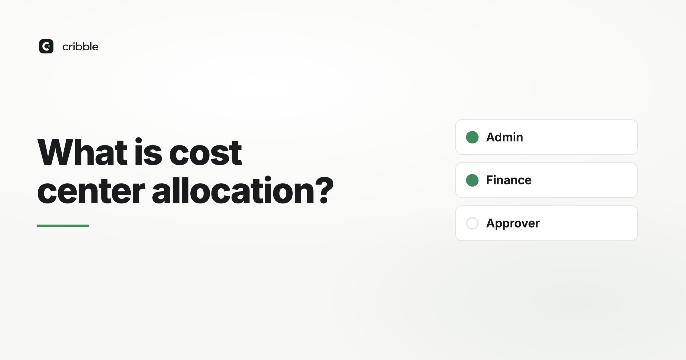 What is cost centre allocation?